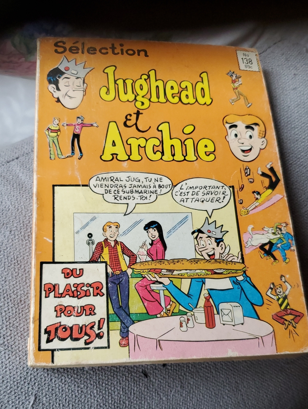 Jughead et Archie Kids Comic Book - Orange Cover